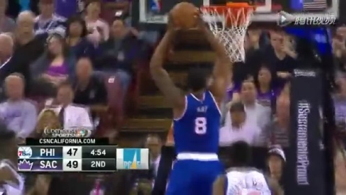 震撼全场！盖耶切入补扣如猛虎下山，单臂隔防尽显绝对力量